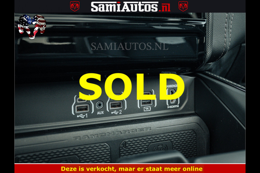 Dodge Ram 1500 Limited Night H.O 540HP 706Nm | Massage + Full Option | De Meest Luxe en Volle Pick-Up in zijn Klasse | Comfortabele Dubbele Cabine met Royale 5 Zitplaatsen | BPM vrij | Nu Leverbaar uit Voorraad | Voorraad Nr 2295 - 8559