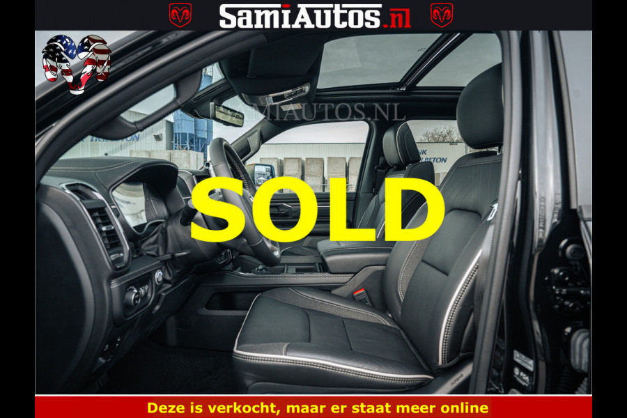 Dodge Ram 1500 Limited Night H.O 540HP 706Nm | Massage + Full Option | De Meest Luxe en Volle Pick-Up in zijn Klasse | Comfortabele Dubbele Cabine met Royale 5 Zitplaatsen | BPM vrij | Nu Leverbaar uit Voorraad | Voorraad Nr 2295 - 8559