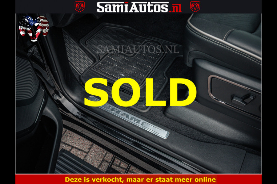 Dodge Ram 1500 Limited Night H.O 540HP 706Nm | Massage + Full Option | De Meest Luxe en Volle Pick-Up in zijn Klasse | Comfortabele Dubbele Cabine met Royale 5 Zitplaatsen | BPM vrij | Nu Leverbaar uit Voorraad | Voorraad Nr 2295 - 8559