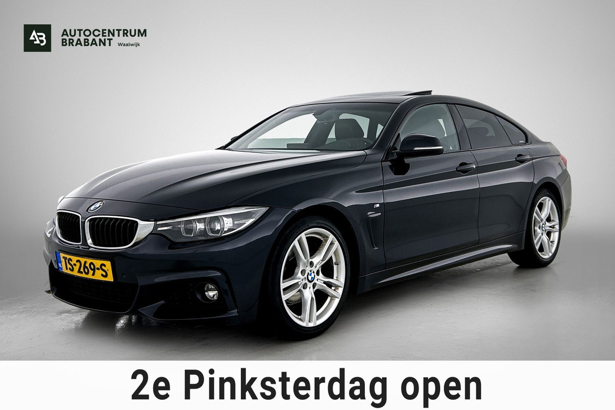BMW 4 Serie Gran Coupé 418i High Executive (PANORAMADAK, STOELVERWARMING, CARPLAY, DEALER ONDERHOUDEN, GROOT NAVI, SPORTSTOELEN)