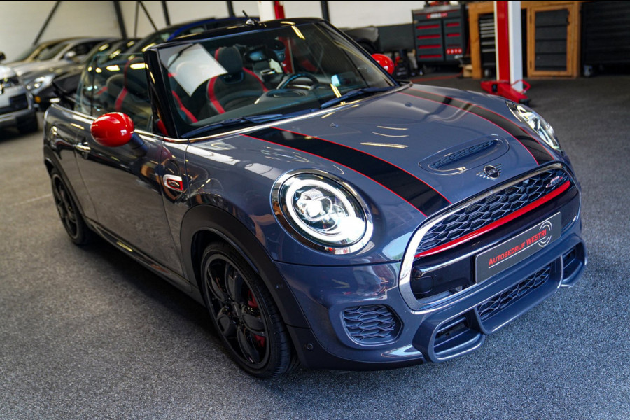 MINI Cabrio 2.0 John Cooper Works Chili | Cabriolet | Luxe Leder / Alcantara | Harman/Kardon | Camera | 231PK | HuD