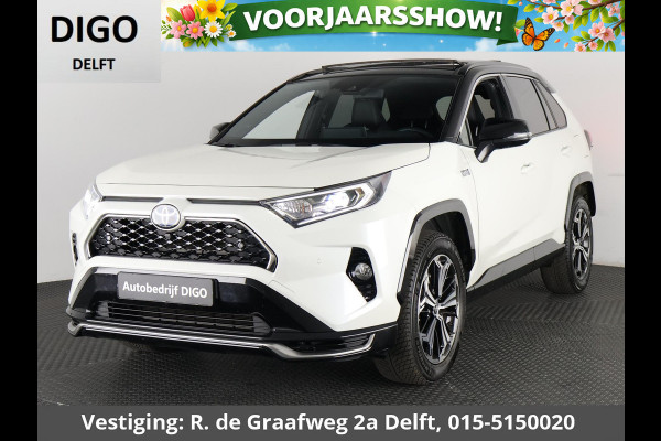 Toyota RAV4 2.5 Plug-in Hybrid AWD Bi-Tone Plus | 1500 KG trekgewicht | JBL Audio | Stoelverwarming & ventilatie | Memory Seats | Schuif-/Kanteldak | Navigatie