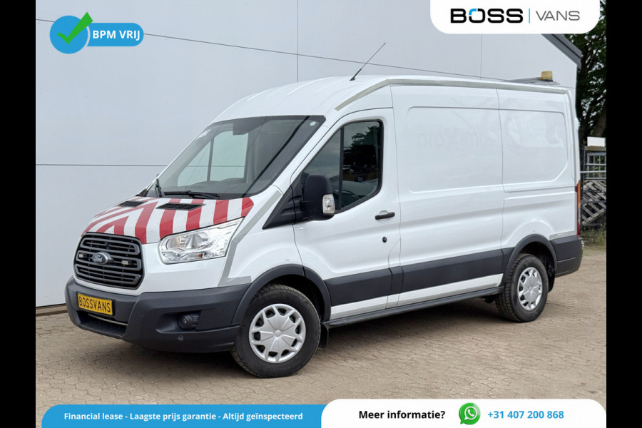 Ford Transit 2.0 TDCI 130PK L2H2 Airco Cruise Control Parkeersensoren Stoelverwarming Zwaailampen Kastwand Inbouw