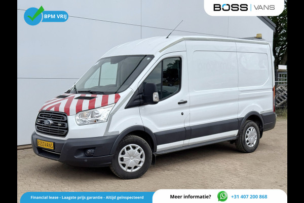 Ford Transit 2.0 TDCI 130PK L2H2 Airco Cruise Control Parkeersensoren Stoelverwarming Zwaailampen Kastwand Inbouw