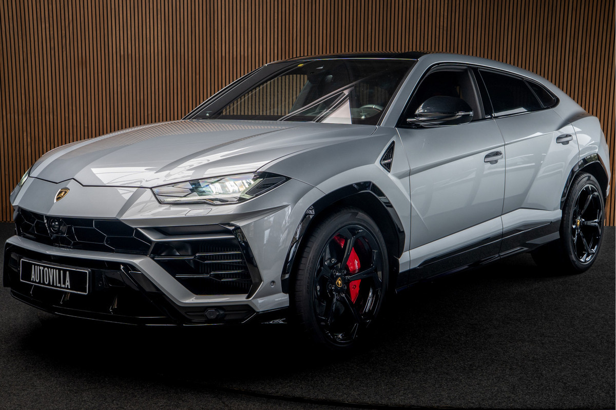 Lamborghini Urus 4.0 V8 HUD Leder Ceramic B&O 360° Massage ACC Alcantara hemel Elektr. achterklep Elektr. verstelbare stoelen met memory Stoel & Stuurverwarming Navi PDC Climate LM velgen