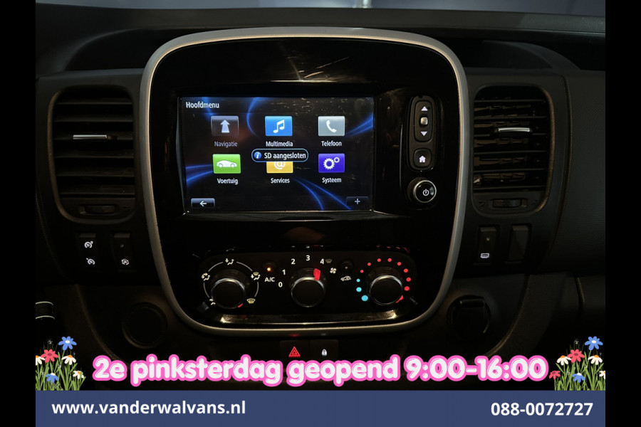 Renault Trafic 2.0 dCi 120pk L2H1 Inrichting Euro6 *Rijklaar Direct rijden* Airco | Camera | Navigatie | LED | Cruisecontrol Trekhaak, Parkeersensoren, Dakdragers, Bijrijdersbank
