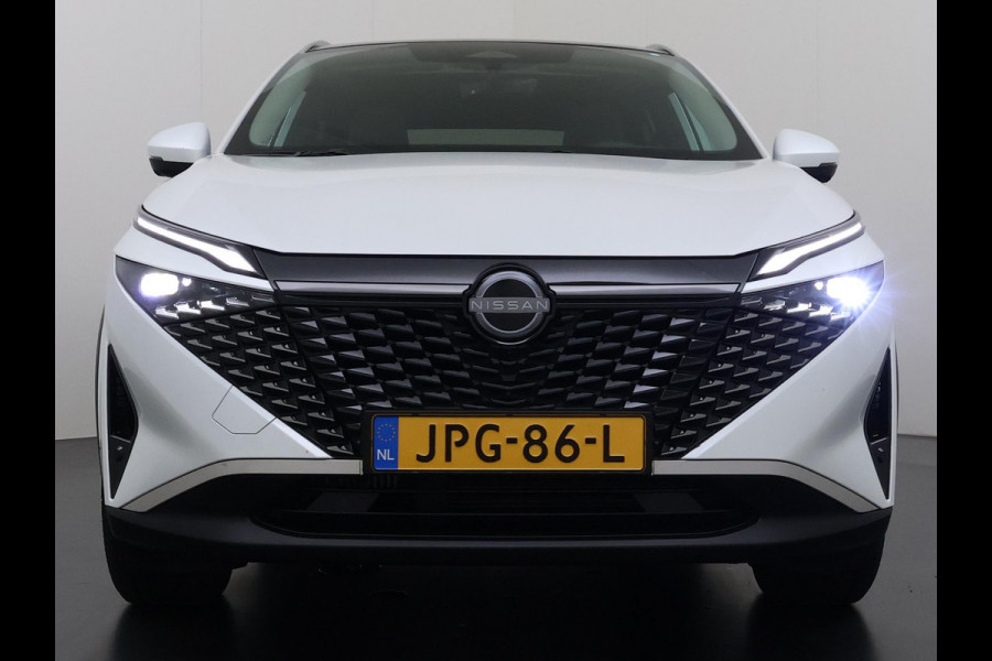 Nissan QASHQAI 1.3 MHEV Xtronic N-Connecta ONDERHOUD GEHAD BIJ DE DEALER | DIRECT LEVERBAAR | FABRIEKSGARANTIE | PANORAMADAK | VOORRUITVERWARMING | STOEL- & STUURVERWARMING | 360° CAMERA | DODEHOEKDETECTIE | HEAD-UP DISPLAY | ELEKTRISCHE ACHTERKLEP