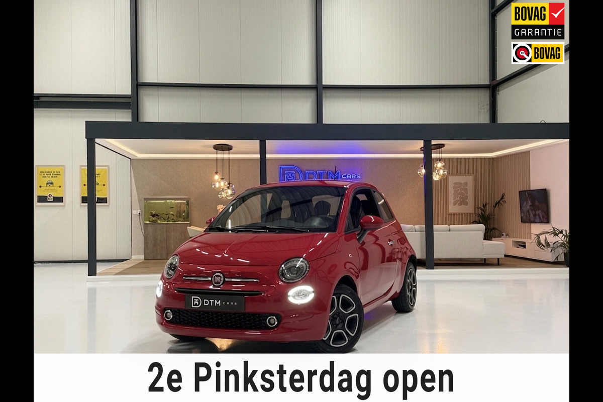 Fiat 500 1.0 Hybrid Club Cruise Led Navi Carplay Airco Sportstoelen Leder