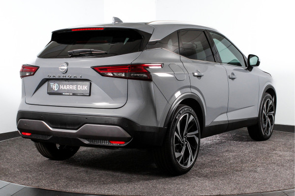 Nissan QASHQAI 1.3 MHEV Xtronic 158 PK Tekna Plus | Cold Pack | Pano | Trekhaak | Dig. Cockpit | Adapt. Cruise | Stoel-+stuurverw. | 360 Camera | Bose | NAV + App. Connect | Auto. Airco | LM 20" | Elek. Klep |