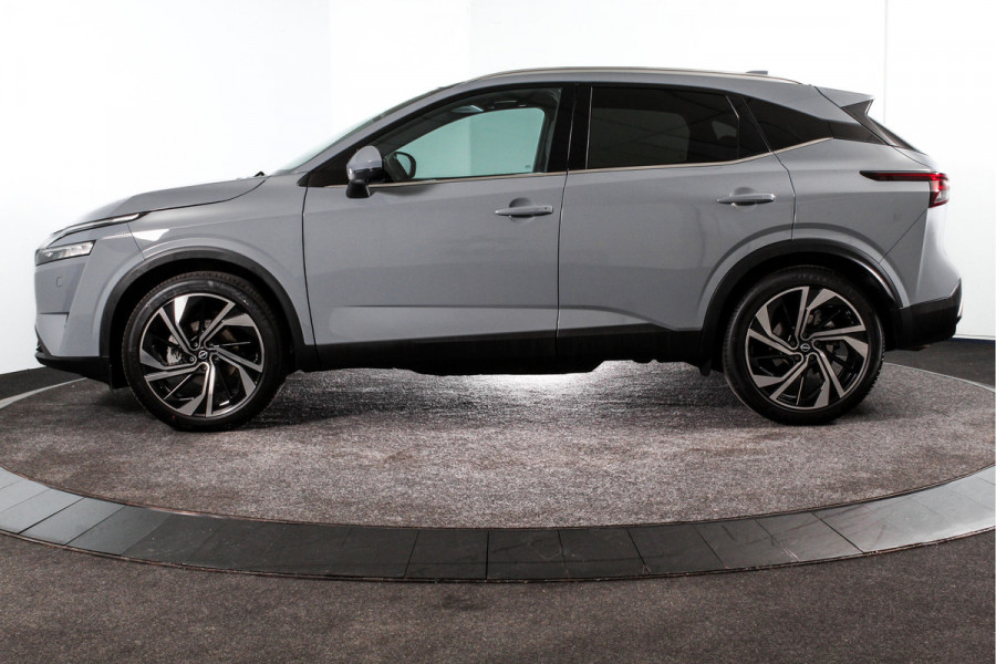 Nissan QASHQAI 1.3 MHEV Xtronic 158 PK Tekna Plus | Cold Pack | Pano | Trekhaak | Dig. Cockpit | Adapt. Cruise | Stoel-+stuurverw. | 360 Camera | Bose | NAV + App. Connect | Auto. Airco | LM 20" | Elek. Klep |