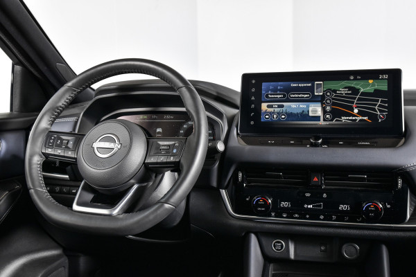 Nissan QASHQAI 1.3 MHEV Xtronic 158 PK Tekna Plus | Cold Pack | Pano | Trekhaak | Dig. Cockpit | Adapt. Cruise | Stoel-+stuurverw. | 360 Camera | Bose | NAV + App. Connect | Auto. Airco | LM 20" | Elek. Klep |
