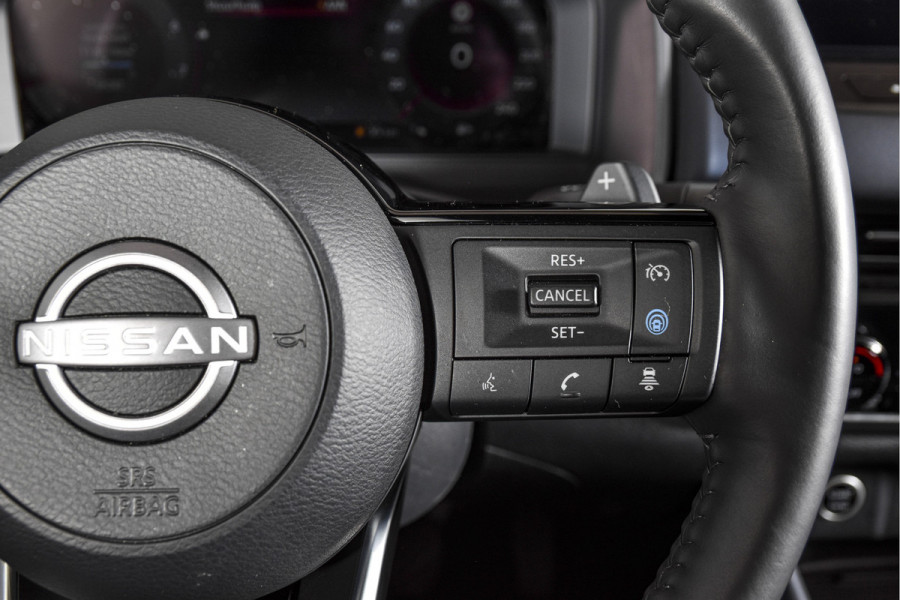 Nissan QASHQAI 1.3 MHEV Xtronic 158 PK Tekna Plus | Cold Pack | Pano | Trekhaak | Dig. Cockpit | Adapt. Cruise | Stoel-+stuurverw. | 360 Camera | Bose | NAV + App. Connect | Auto. Airco | LM 20" | Elek. Klep |