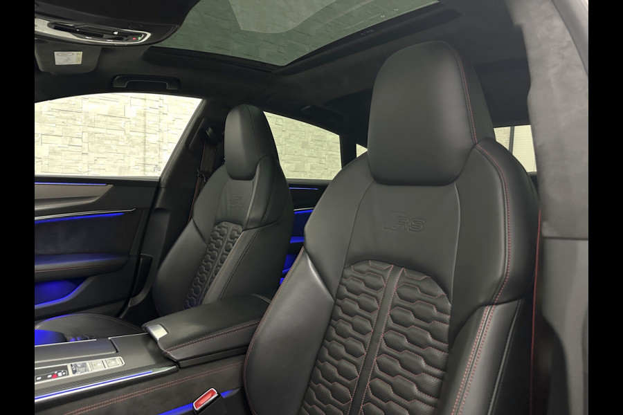 Audi RS7 Dynamic+ 300kmh | Keramisch | 22" ABT (9200,=) | B&O 3D High End | 4-Wielbesturing | Stoelvent. | Carbon Pack | Nachtzicht | Alc 84800,= ex btw | Lease / Maandbedrag 998,= pm. | 360 Camera | Laser-LED | ACC | Valcona | Klasse-5 | Head-up | Soft-Close | Isolatieglas | Dealer OH.