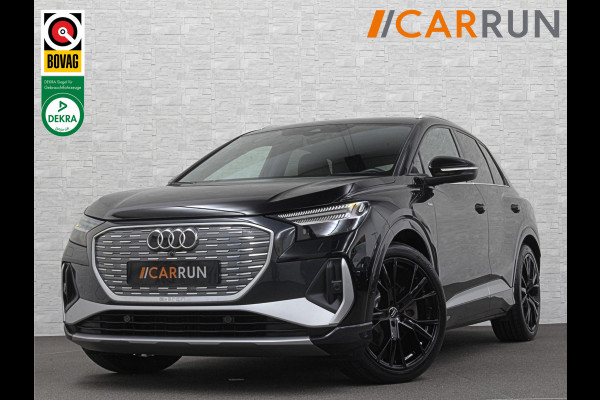 Audi Q4 e-tron 45 Quattro S-Line 77 / 82 kWh | ACC | Matrix-LED | Keyless-Entry | Standkachel | Carplay | 27150,= exc. btw | Lane Assist | 3-Zone Clima | Stoelverwarming | Getint Glas | Autom. Parkeren | Virtual Cockpit |