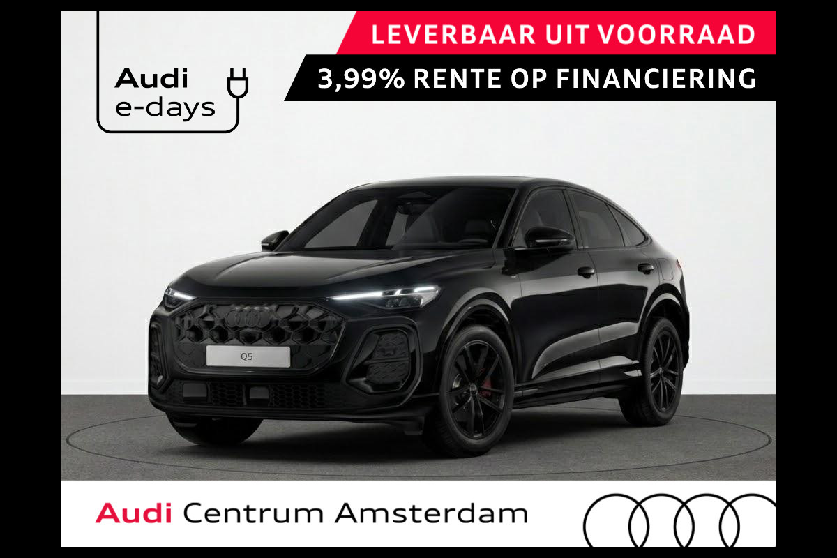 Audi Q5 Sportback S edition e-hybrid 299 pk | Techniekpakket plus | Panorama-glasdak | Adaptieve luchtvering | Sportstoel S leder-kunstl zwart |