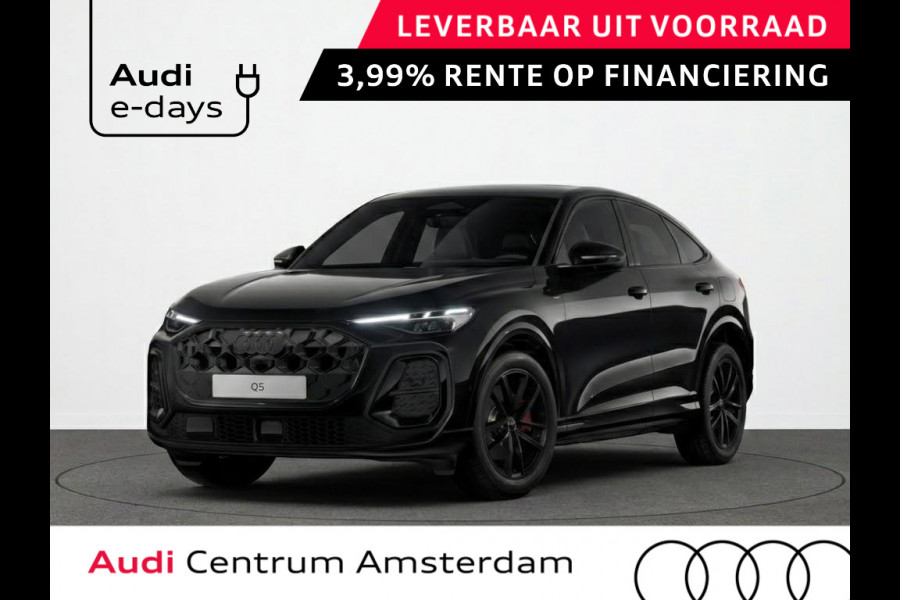 Audi Q5 Sportback S edition e-hybrid 299 pk | Techniekpakket plus | Panorama-glasdak | Adaptieve luchtvering | Sportstoel S leder-kunstl zwart |