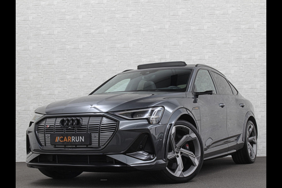 Audi e-tron Sportback S 504pk | RS-Stoelen | Panorama | 360 Camera | Valcona Leder | ACC | B&O Sound | Luchtvering | Soft-Close | Camera Spiegels | Nachtzicht | Keyless-Entry | Head-Up | 4-Zone Clima | Stoelverwarming V+A | Sfeerverlichting | Memory | Carplay |