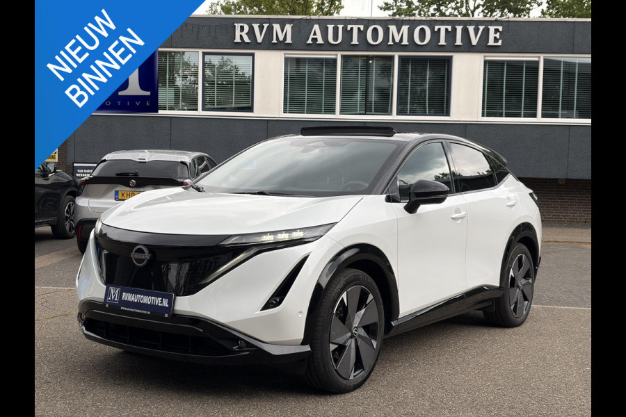Nissan ARIYA e-4ORCE Evolve 91 kWh | TOPSTAAT | NISSAN DEALER ONDERHOUDEN | PANODAK |  STOELVERWARMING+ VENTILATIE| BOSE AUDIO| HEAD-UP DISPLAY| AFNEEMBARE TREKHAAK| ELEKTRISCHE ACHTERKLEP| SUPER COMPLEET!|