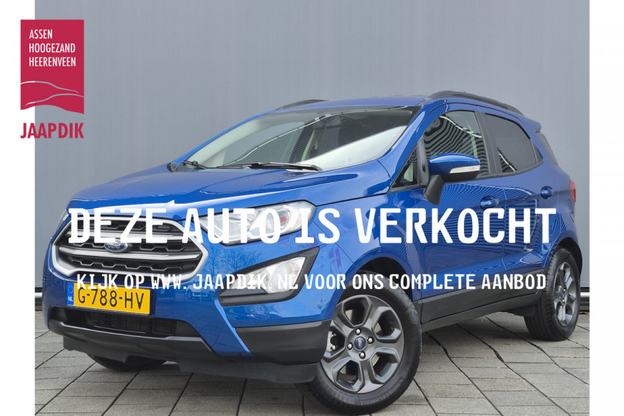 Ford EcoSport BWJ 2019 | 1.0T 126PK Trend Ultimate | TREKHAAK | CAMERA A | NAVIGATIE | AIRCO | PDC | CARPLAY | PRIVACY GLASS |