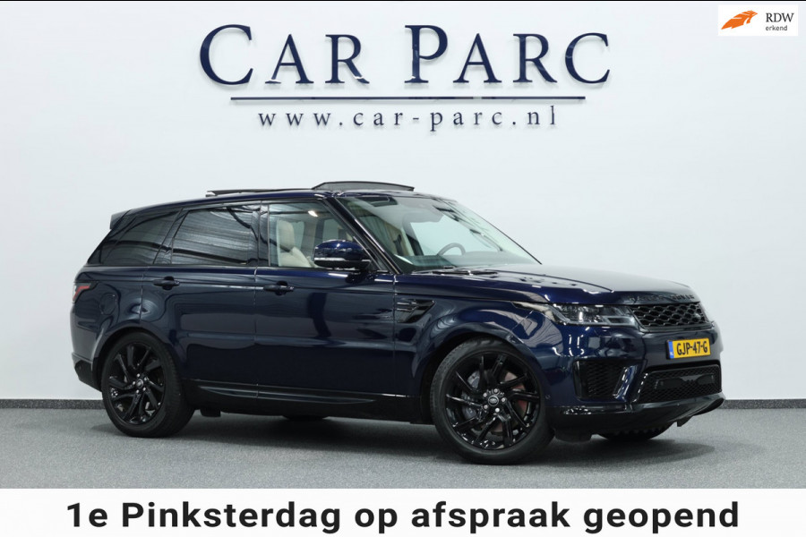 Land Rover Range Rover Sport P400e HSE 401+PK LED/VIRTUAL/SFEER/PANO/LEER+S.VERWARMING+MEMORY/21" LMV/ACC/ECC/12 MND GARANTIE!