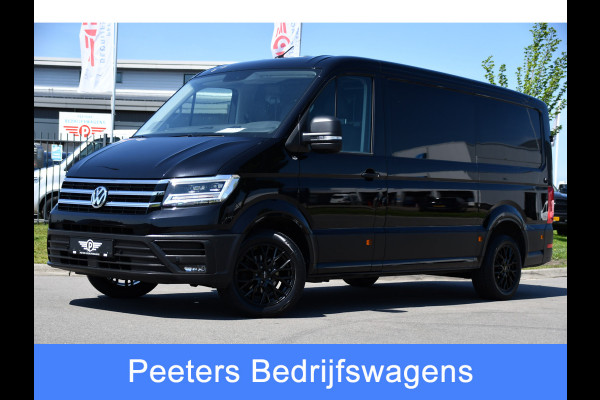 Volkswagen Crafter 35 2.0 TDI L3H2 Highline Black Edition Cruise, Carplay, Camera, LED, 177pk, Automaat, Stuurverwarming, Stoelverwarming, Uniek!