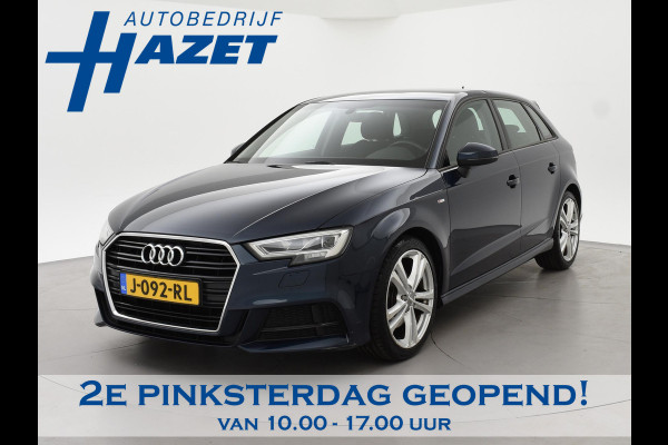 Audi A3 Sportback 40 TFSI 190 PK S-TONIC AUT. DESIGN PRO LINE *COSMOSBLAUW METALLIC* + CARPLAY | STOEL/STUURVERW. | 18 INCH