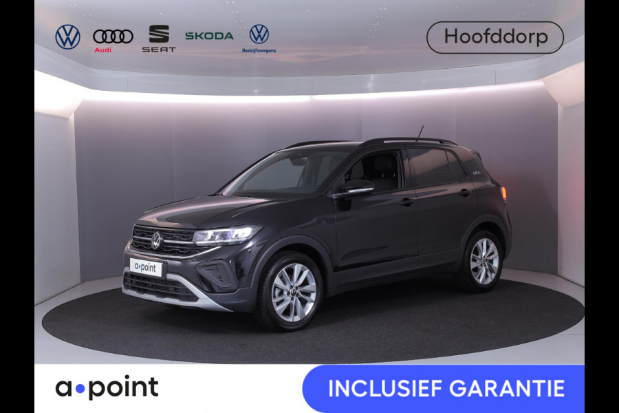 Volkswagen T-Cross 1.0 TSI Life Edition GOAL 116 pk Automaat (DSG) | Navigatie | Trekhaak (afneembaar) | Parkeersensoren (Park assist) | Autom. airco | Stoelverwarming |