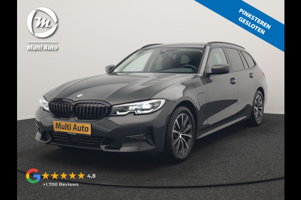 BMW 3 Serie Touring 330e Sport Line PHEV 293pk Dealer O.H. DRAVITGRAU | Trekhaak Af Fabriek | Adaptive Cruise | 360 Camera | Lederen Sportstoelen Memory & Verwarmd | Sfeerverlichting | Stuur Verwarmd | Apple Carplay | Navigatie | DAB | Plug In Hybrid |