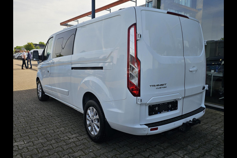 Ford Transit Custom 320 2.0 TDCI L2H1 Limited DC | 170pk Automaat | Dubbele Cabine | Trekkhaak | Dubbele Schuifdeur | Camare | Stoelverwarming