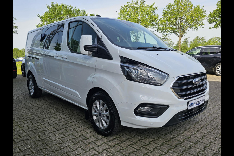 Ford Transit Custom 320 2.0 TDCI L2H1 Limited DC | 170pk Automaat | Dubbele Cabine | Trekkhaak | Dubbele Schuifdeur | Camare | Stoelverwarming