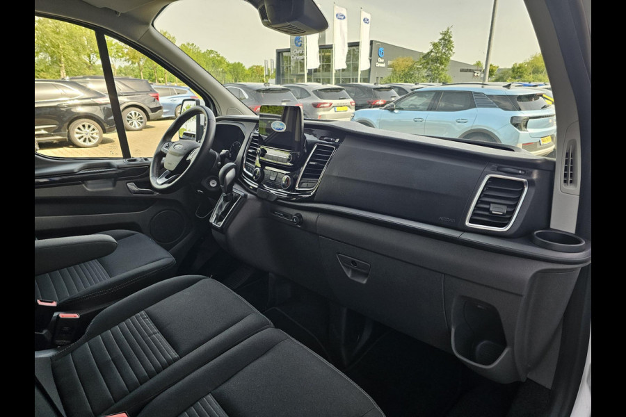 Ford Transit Custom 320 2.0 TDCI L2H1 Limited DC | 170pk Automaat | Dubbele Cabine | Trekkhaak | Dubbele Schuifdeur | Camare | Stoelverwarming