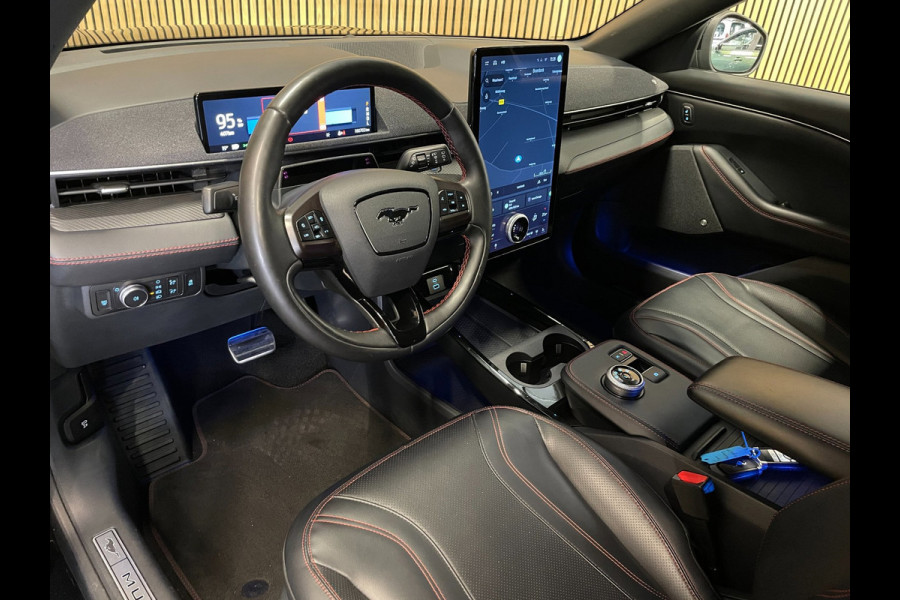 Ford Mustang Mach-E Extended AWD 98 kWh|91% SOH|BLACK|TREKHAAK|LEDER|B&O|ACC|360+V+A-CAMERA|CARPLAY|STOEL+STUURVERW|NL|INC BTW|NAP