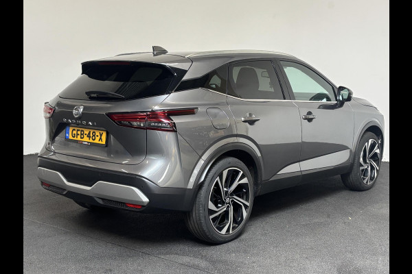 Nissan QASHQAI 1.3 MHEV DIG-T 158pk Xtronic Tekna+ Navigatie Apple Carplay/Android Auto Parkeersensoren 360 camera Adaptive cruise control Elektrisch panoramadak achterklep en bestuurderstoel Stoel-en stuurverwarming