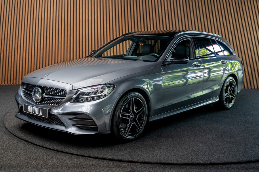 Mercedes-Benz C-Klasse Estate 180 AMG Pano Leer Camera Navi LED PTS Elekt. achterklep Elektr. trekhaak LM velgen BTW auto!