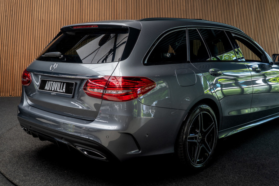 Mercedes-Benz C-Klasse Estate 180 AMG Pano Leer Camera Navi LED PTS Elekt. achterklep Elektr. trekhaak LM velgen BTW auto!