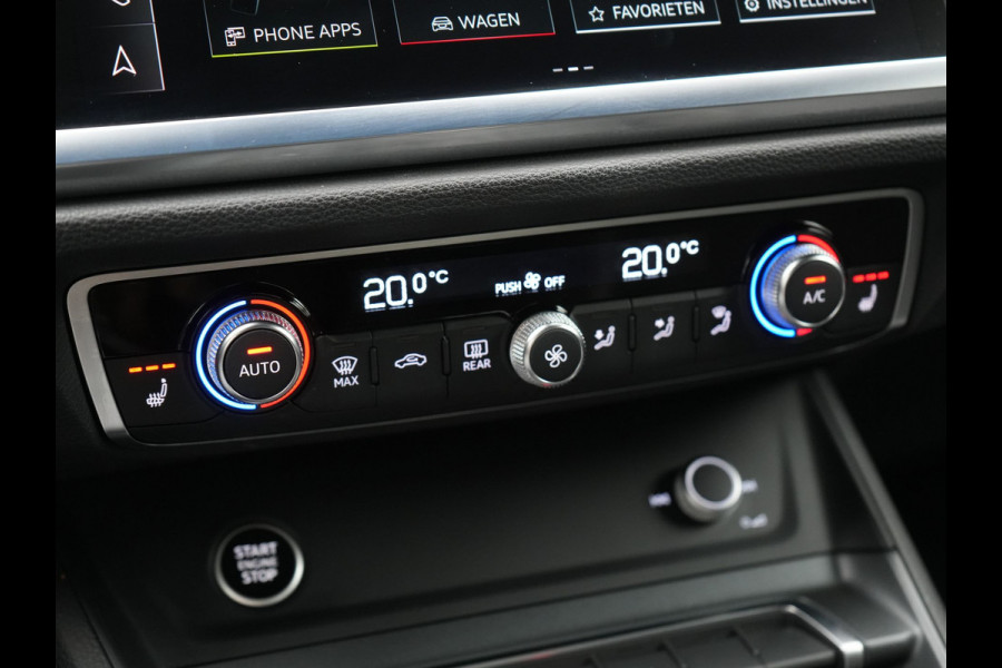 Audi Q3 45 TFSI e 2x S Line PHEV 245pk Dealer O.H. | Trekhaak Afn. | Adaptive Cruise | 360 Camera | Matrix LED | Sportstoelen Memory & Verwarmd | Keyless | Blis | Apple Carplay | Sfeerverlichting | 20"L.M | Navigatie | DAB | Plug In Hybrid |