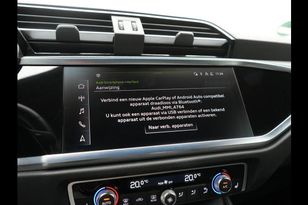 Audi Q3 45 TFSI e 2x S Line PHEV 245pk Dealer O.H. | Trekhaak Afn. | Adaptive Cruise | 360 Camera | Matrix LED | Sportstoelen Memory & Verwarmd | Keyless | Blis | Apple Carplay | Sfeerverlichting | 20"L.M | Navigatie | DAB | Plug In Hybrid |