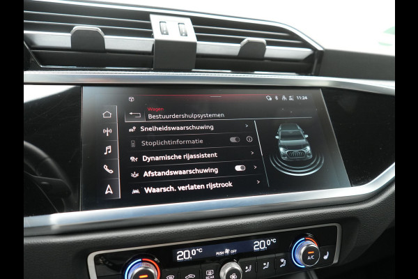 Audi Q3 45 TFSI e 2x S Line PHEV 245pk Dealer O.H. | Trekhaak Afn. | Adaptive Cruise | 360 Camera | Matrix LED | Sportstoelen Memory & Verwarmd | Keyless | Blis | Apple Carplay | Sfeerverlichting | 20"L.M | Navigatie | DAB | Plug In Hybrid |