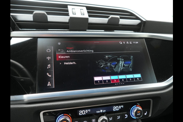 Audi Q3 45 TFSI e 2x S Line PHEV 245pk Dealer O.H. | Trekhaak Afn. | Adaptive Cruise | 360 Camera | Matrix LED | Sportstoelen Memory & Verwarmd | Keyless | Blis | Apple Carplay | Sfeerverlichting | 20"L.M | Navigatie | DAB | Plug In Hybrid |