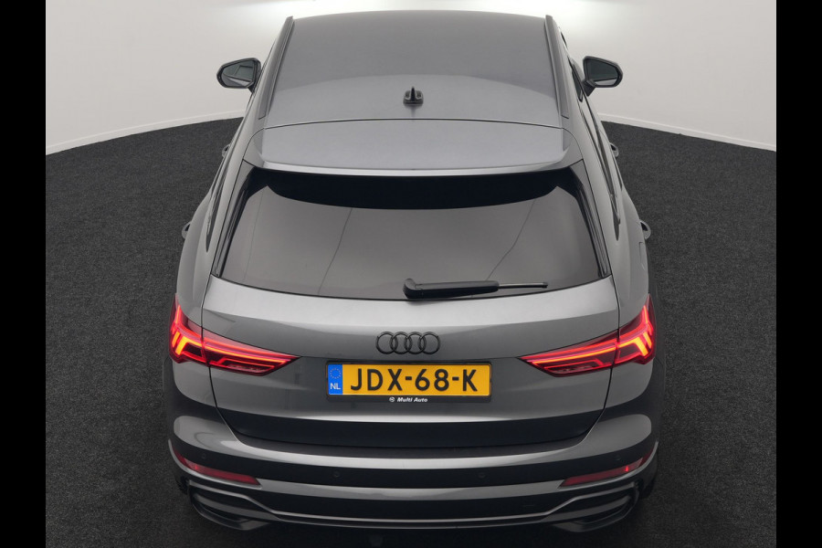 Audi Q3 45 TFSI e 2x S Line PHEV 245pk Dealer O.H. | Trekhaak Afn. | Adaptive Cruise | 360 Camera | Matrix LED | Sportstoelen Memory & Verwarmd | Keyless | Blis | Apple Carplay | Sfeerverlichting | 20"L.M | Navigatie | DAB | Plug In Hybrid |
