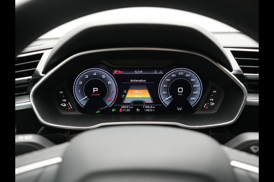 Audi Q3 45 TFSI e 2x S Line PHEV 245pk Dealer O.H. | Trekhaak Afn. | Adaptive Cruise | 360 Camera | Matrix LED | Sportstoelen Memory & Verwarmd | Keyless | Blis | Apple Carplay | Sfeerverlichting | 20"L.M | Navigatie | DAB | Plug In Hybrid |
