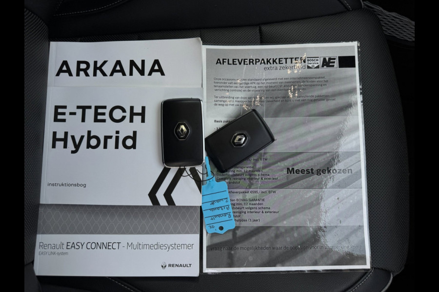 Renault Arkana 1.6 E-Tech Hybrid 145 Intens TREKHAAK / PANO / LEDER / LED / CARPLAY / STOELVERW. / ELEKTR STOEL / CRUISE / CAMERA