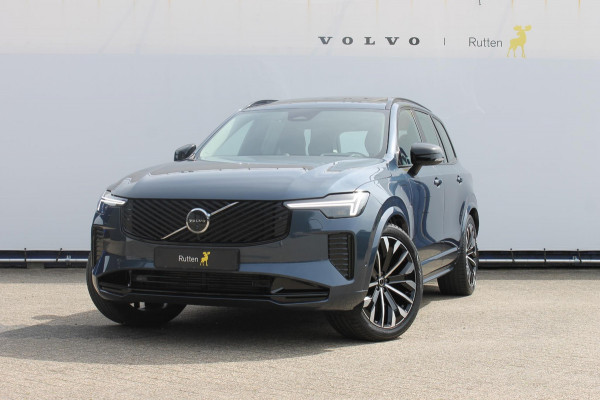 Volvo XC90 T8 455PK Autom Plug-in hybrid AWD Ultra Dark Luchtvering / Massagefunctie voorstoelen / Semi elektrisch wegklapbare trekhaak / Gelamineerd glas / Stoelventilatie / 21" lichtmetalen velgen