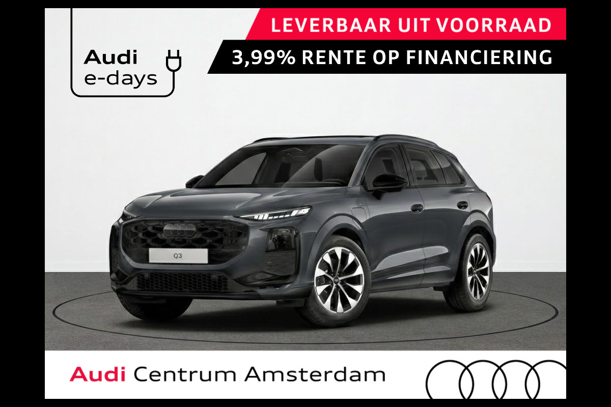 Audi Q3 S edition e-hybrid 272 pk | Techniekpakket plus | Panorama-glasdak | Optiekpakket zwart-glanzend | Trekhaak mech. zwenkbaar |