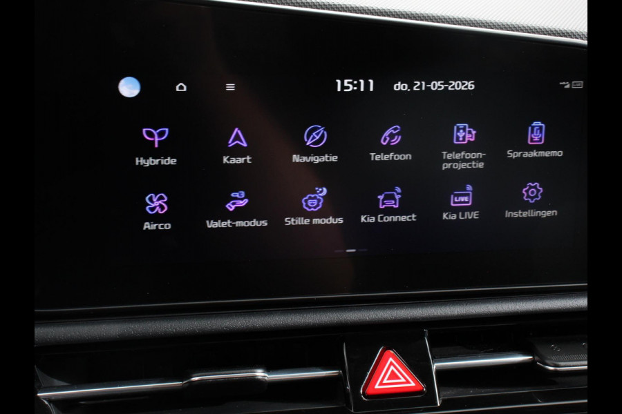 Kia Niro 1.6 GDi Hybrid DynamicPlusLine Navigatie Apple Carplay Android Auto Camera Parkeersensoren Adaptive Cruise Control Stoel- en stuurverwarming Dodehoekdetectie Climate Control Lichtmetalen velgen