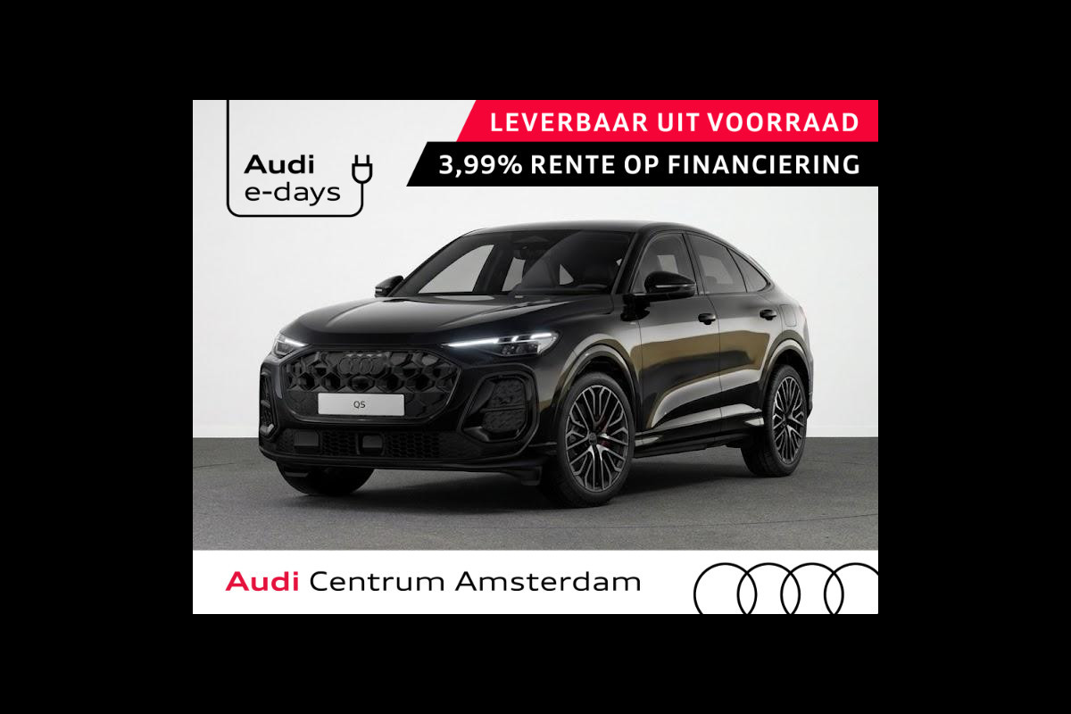 Audi Q5 Sportback S edition e-hybrid 367 pk | Panorama-glasdak | B&O 3D sound | Trekhaak, elektr | Stoelventilatie voor |