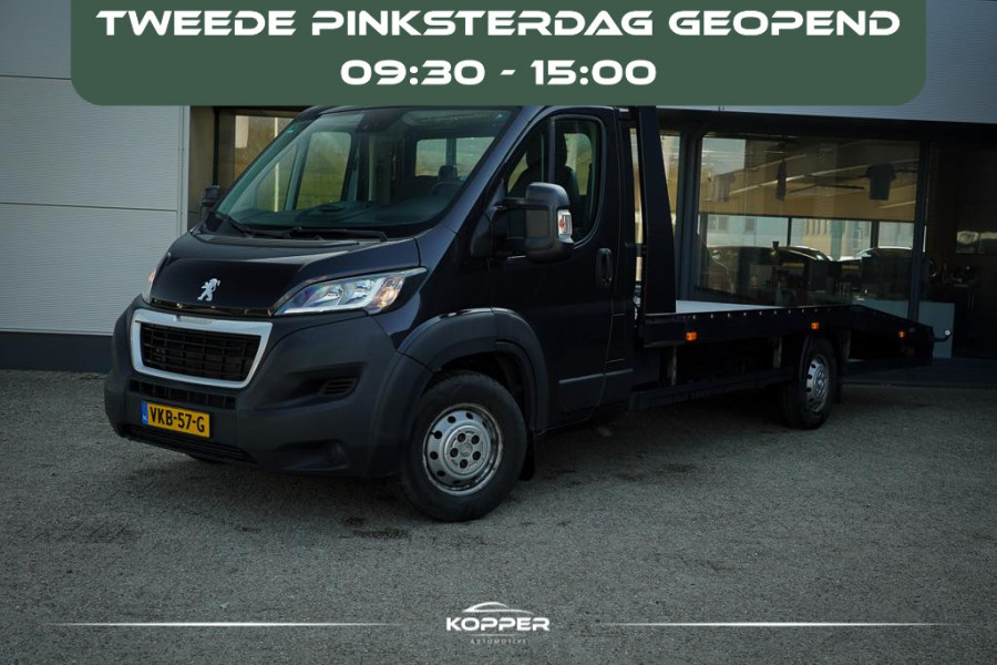 Peugeot Boxer 335 2.2 BlueHDi 165 L3H2 Pro / Oprijwagen / Autotransport / 1290 kg laadgewicht / Luchtvering / Lier / Jegger Alu Opbouw