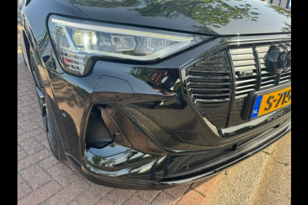 Audi e-tron 55 Quattro 408pk S Edition 95 kWh SOH 90,8% Zeer Complete Auto Black on Black