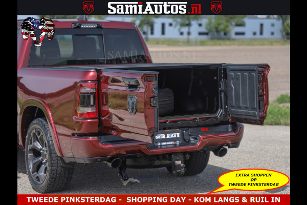 Dodge Ram DELMONICO | LIMITED NIGHT 5.7 V8 | BOM VOL | HUD | LUCHTVERING | MEEST LUXE DUBBELE CABINE | 5 PERSOONS | ROYALE STOELEN MET LUXE BEKLEDING | DC | GRIJSKENTEKEN | Z.G.A.N | EERSTE EIGENAAR | ORIGINELE NEDERLANDSE AUTO |