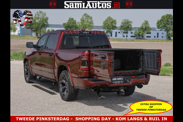 Dodge Ram DELMONICO | LIMITED NIGHT 5.7 V8 | BOM VOL | HUD | LUCHTVERING | MEEST LUXE DUBBELE CABINE | 5 PERSOONS | ROYALE STOELEN MET LUXE BEKLEDING | DC | GRIJSKENTEKEN | Z.G.A.N | EERSTE EIGENAAR | ORIGINELE NEDERLANDSE AUTO |
